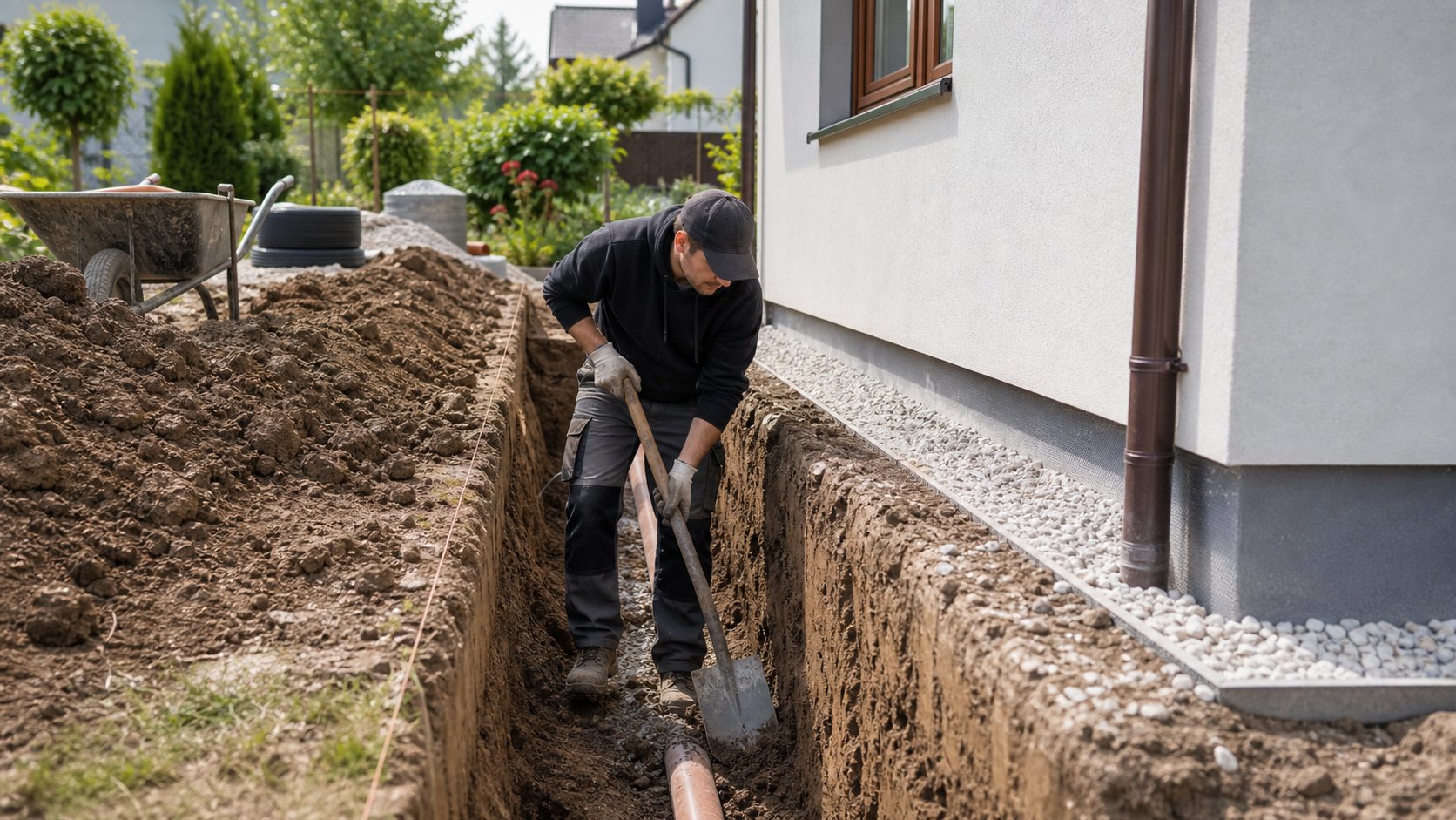 Ruční výkopové práce u přípojek